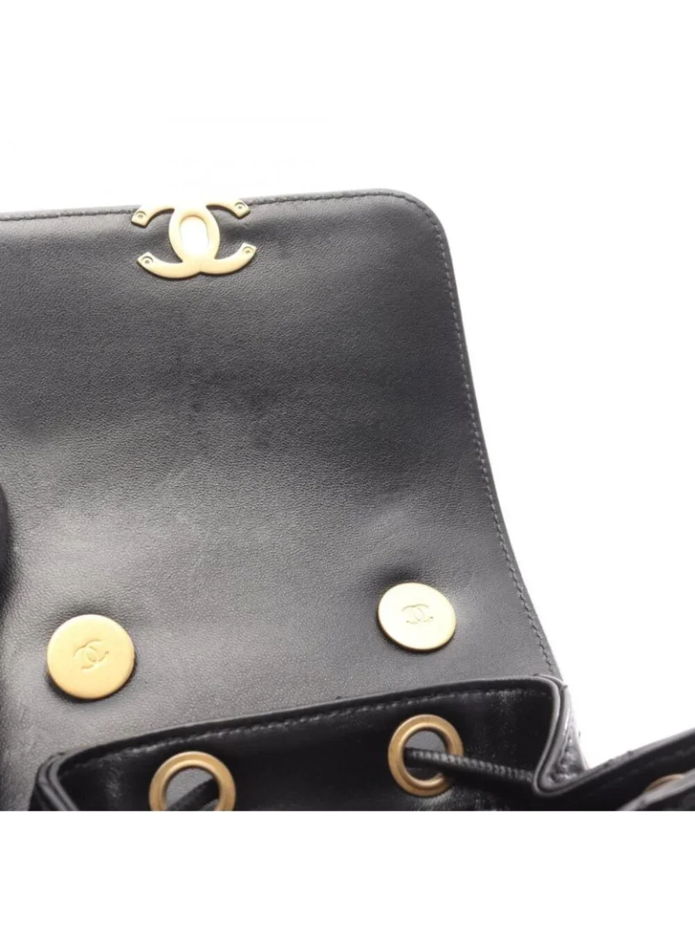 Chanel Backpack 19 Black Lambskin Quilted Small